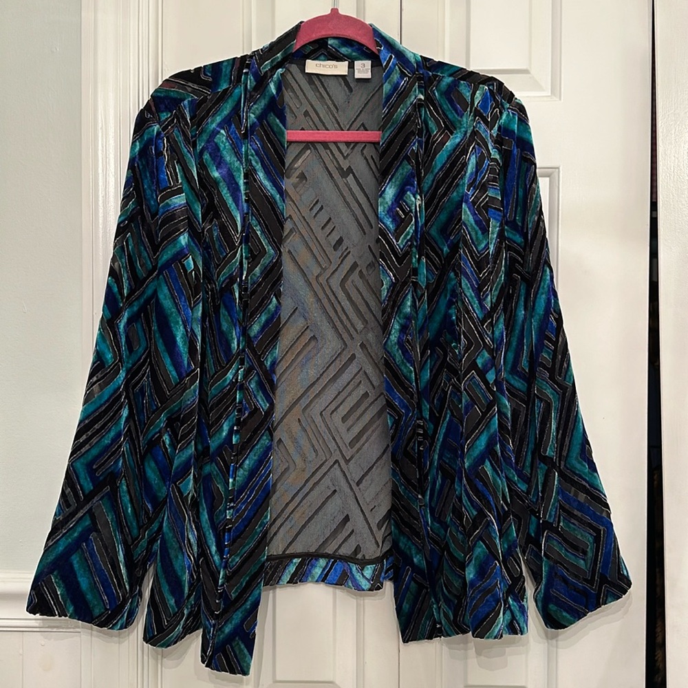 Chico’s Geometric Cardigan